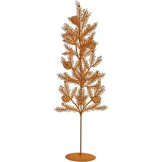 G. Wurm, Weihnachtsdeko, Tannenbaum rostig Finish aus Metall Braun (B/H/T)