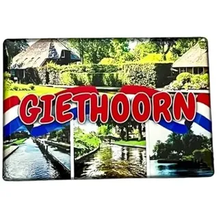 Giethoorn Kühlschrankmagnet Giethoorn Souvenir Niederlande Souvenir Giethoorn Fridge Magnet Overijssell
