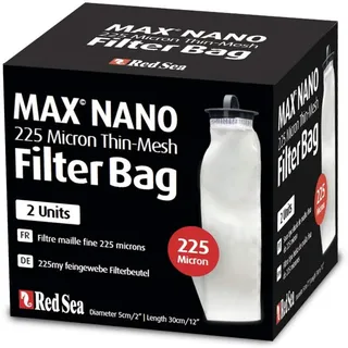 Red Sea Max Nano Ersatz 225 Mikron Dünn-Mesh Filterbeutel, 2er Pack (730773405800)