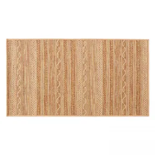 Oviala Business Rechteckiger Teppich aus Polypropylen 80x150 cm rostbraun
