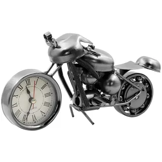 Boerni Motorrad-Modell aus Metall, Vintage, mit Uhr, Kollektion von Retro-Motorradfiguren, Bürodekoration, Geschenk für Kinder, Jungen, Herren, Papa, Vatertag, Geburtstag, Weihnachten