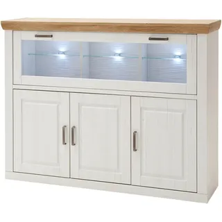 maison bleue Highboard 163 x 123 x 40 cm Weiß