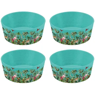 koziol CONNECT BOWL JUNGLE - Schale 400ml Set in organic turquoise | Gr.: onesize
