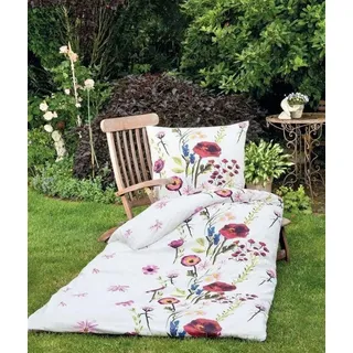 Janine Bettwäsche Janine Mako Satin Bettwäsche Palermo 3043-01, 100% Baumwolle weiß