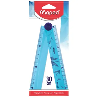 Maped Faltlineal ARCTIC 15,0/30,0 cm, hellblau