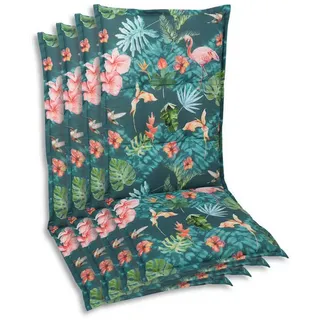 GO-DE Hochlehnerauflage GO-DE, Blau, B:50cm H:7cm T:120cm, Polyester, Baumwolle, Polyurethan, Polsterauflagen, 120x50 cm