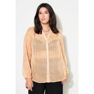 Studio Untold Longbluse mit Print Orange 50-52