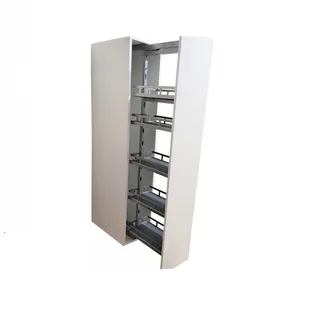 TMY Cargo Küchen Organizer Regal Küchenzeile - Gewürzregal Teleskopschublade Ausziehbare Schublade Küche - Schrank Breite 20 cm - Apothekerschrank Schubladenauszug Ausziehbar Drahtkorb Schrankauszug