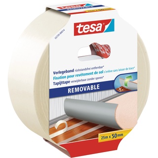 Tesa Verlegeband rückstandsfrei entfernbar 25 m x 50 mm
