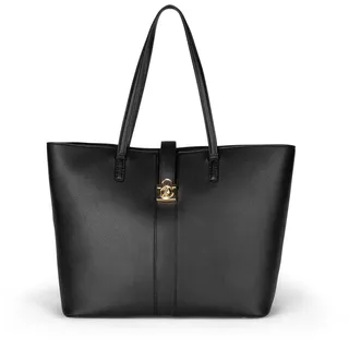 U.S.POLO ASSN. - Shopper Tasche aus polyurethan, schwarz (34 X 15 X 29 cm) - Einheitsgröße