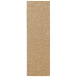benuta Outdoorläufer, Beige, Kunststoff, Rechteckig, 80x250 cm wasserabweisend, Teppiche & Böden, Teppiche, Outdoorteppiche