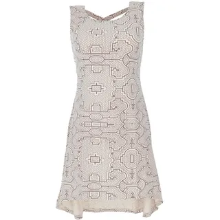 Minikleid Riemchenrücken Bio-Baumwolle, Vokuhila Kleid, naturweiß, XL - 44