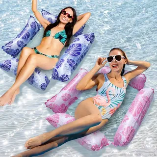 Strand-wasserhängematte, Schwimmhängematte, Aufblasbare Poolhängematte, 4-in-1 Aufblasbare Pool-schwimmhilfe, Schwimmende Aufblasbare Hängematte, Wasserhängematte, 4-in-1 Wasserhängematte, Für Strandp