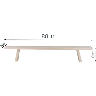 Fensterbank Schwibbogenerhöhung Stephani Erzgebirge Holz Fichte roh 80 x 9 cm