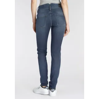 Slim-fit-Jeans HERRLICHER "PEARL SLIM REUSED" Gr. 29, Länge 30, blau (royal 893) Damen Jeans Röhrenjeans Nachhaltige Premium-Qualität enthält recyceltes Material