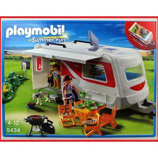 PLAYMOBIL 5434 Familien-Caravan Wohnwagen Camping Wohnmobil Wohnanhänger EOL NEU