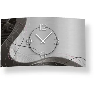 Dixtime 3D-Wanduhr 48,0 3D-0053 grau