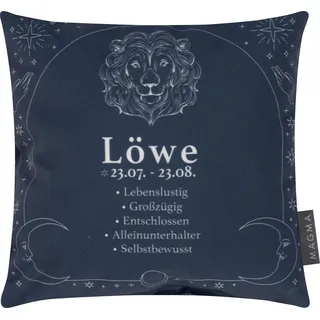 Magma Heimtex Dekokissen Sternzeichen Minikissen 25x25 Eigenschaften Geschenk Tierkreiszeichen, beidseitig bedruckt, Sternzeichen, Tierkreiszeichen, Eigenschaften blau