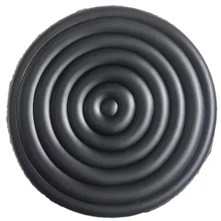 Opatiny Aufblasbare Whirlpoolabdeckung, rund, 180 cm, Verstellbarer PVC-Deckel, wetterfest, für den Außenbereich, schwarz