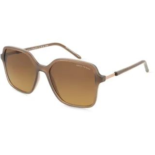 Emporio Armani 0AX4163S Damen-Sonnenbrille Vollrand Butterfly Kunststoff-Gestell, braun