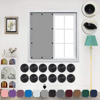 AIYOUVM Verdunkelung für Fenster 38x54cm Sonnenschutz, Blackout, Rollos für Dachfenster Ohne Bohren Fenster Sonnenschutz Außen zur Verglasung von Fenstervorhängen