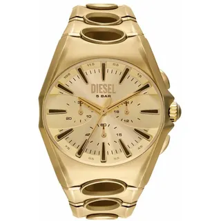 Diesel D-Curve Watch for Men, Quartz Chronograph Movement with Stainless Steel, Leather or Silicone Strap