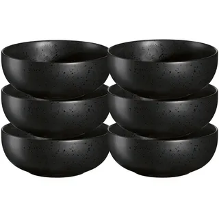 ASA SELECTION Geschirr-Set COPPA Buddha Bowl kuro 18 cm Set6, Porzellan schwarz