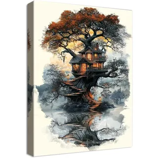 luxuskollektion Wald Holz 40x60 cm