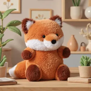 Fuchs Plüschtier Kuscheltier Stofftier Kissen für Kinder Baby Mädchen Jungen Schlafkissen Anime Geschenk Geburtstag