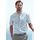L 41/42 N-Gr Web Obermaterial 100 regular fit Rundhals abgesteppte Kante Hemden Streifenhemd mit Button-down-Kragen aus reiner Topseller