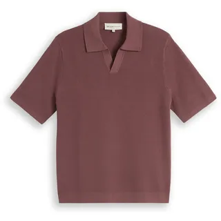 Tom Tailor Piqué Strick-Poloshirt blau XL