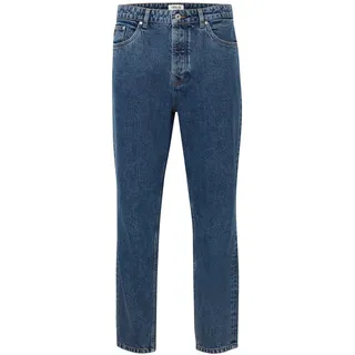 Dylan Dad Fit Jeans - Blue Denim - Mann - Solid