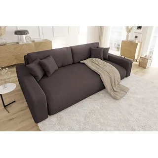 Filippo Schlafcouch Cord 2-Sitzer Braun