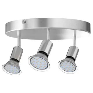 monzana 3-flammig rund silber