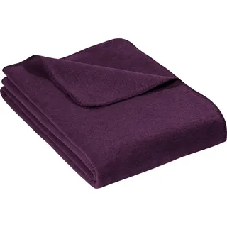 Erwin Müller Brescia Kuscheldecke 100 x 150 cm Aubergine