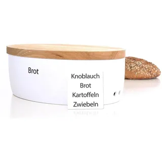 Continenta 440s.de Brottopf XL aus Keramik mit Holzdeckel, ca. 36 x 23 x 13,5 cm | CON-03932000