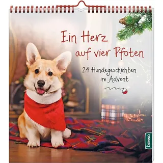 Adventskalender Wand- & Aufstellkalender: 24 herzerwärmende Hundegeschichten & knuffige Fotos