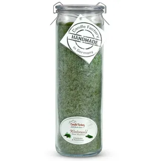 Landshop24 Duftkerze Candle-Factory Duftkerze aus Stearin im Weckglas Big Jumbo (Duft "Winterwald), brennt bis zu 100h