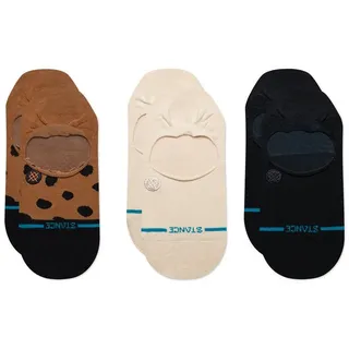 Stance Leopard No Show Sneakersocken 3er Pack Braun/Schwarz 39-42