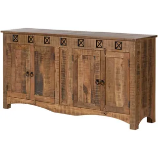 Massivmoebel24 Sideboard 178 x 88 x 42 cm Akazie