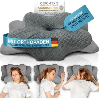 Glückstoff Orthopädisches Kissen (ERGO) grau