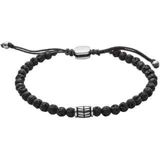 Fossil Halbedelsteinarmband schwarz JF02887040 Größe 170-250 mm