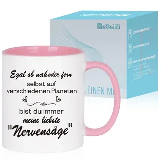 Geschenk für Schwestern Tassen für Schwestern mit meine liebste Nervensäge Geschenke für Frauen, Geburtstagsgeschenke für Beste Freundin, Kaffeetasse to go, Weihnachten
