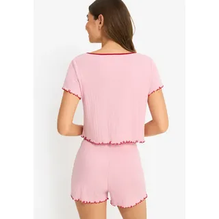 lscn by lascana Shorty Pyjama-Shorts Rosa 48/50