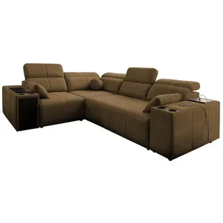 kaiser möbel Ecksofa Stoff Braun