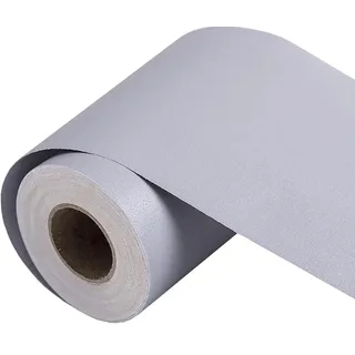 Dostear TapetenbordüRe Selbstklebende BordüRe Wand Wohnzimmer Tapeten Fliesenaufkleber Bad Dekoband Selbstklebend Hellgrau 15 X 500cm