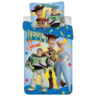 Jerry Fabrics Toy Story Baumwolle Mehrfarbig 140 x 200 cm + 70 x 90 cm