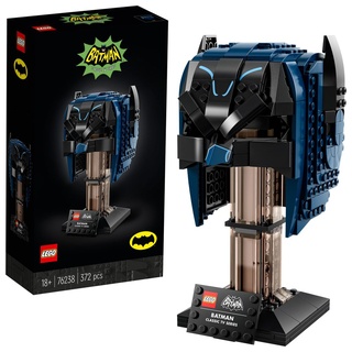 LEGO 76238 DC Batman Maske aus dem TV-Klassiker, Helm-Bauset für Erwachsene, Sammlerstück, tolles Geschenk