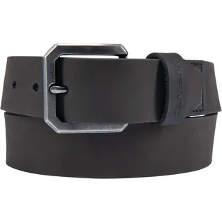 Carhartt Herren Lässige, Robuste Sattelledergürtel Gürtel, Sattelleder (schwarz), 40 - 40