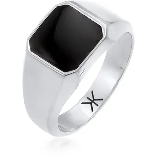 KUZZOI Ring 925 Silber Siegelring in silber, | Gr.: 58